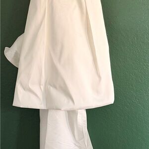 Jenny Yoo Ivory Satin Gown